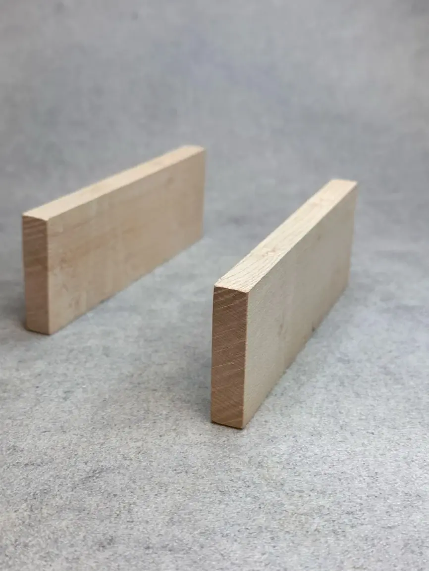 Ebauche d'Erable moucheté (Acer saccharum Marshall) - 131x45x11 mm - #303