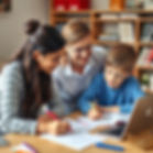 a tutor working with a student on their desk with homework.jpg
