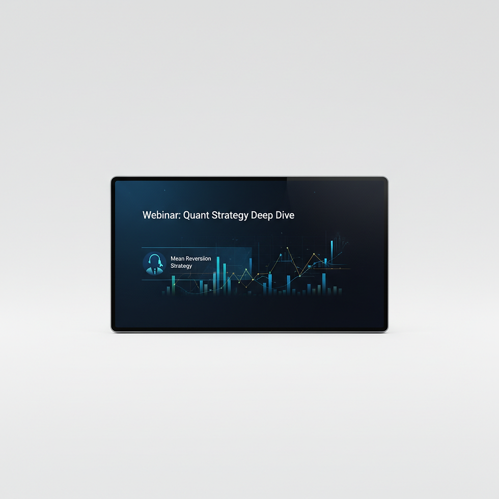 Webinar: Quant Strategy Deep Dive