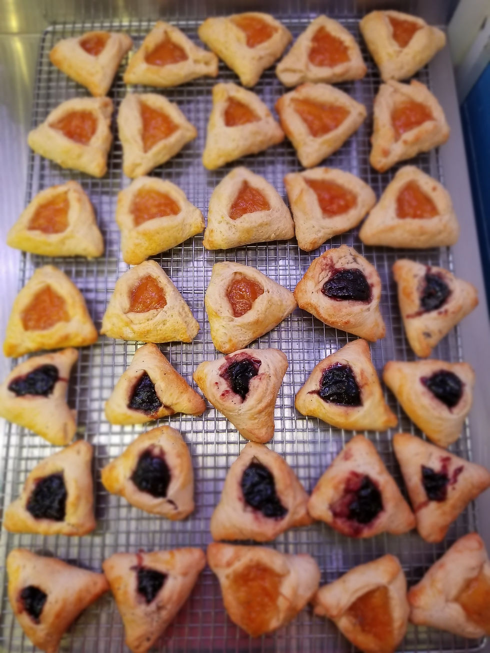 Thumbnail: Hamantaschen Cookies -  packaged in 2 Raspberry or Apricot