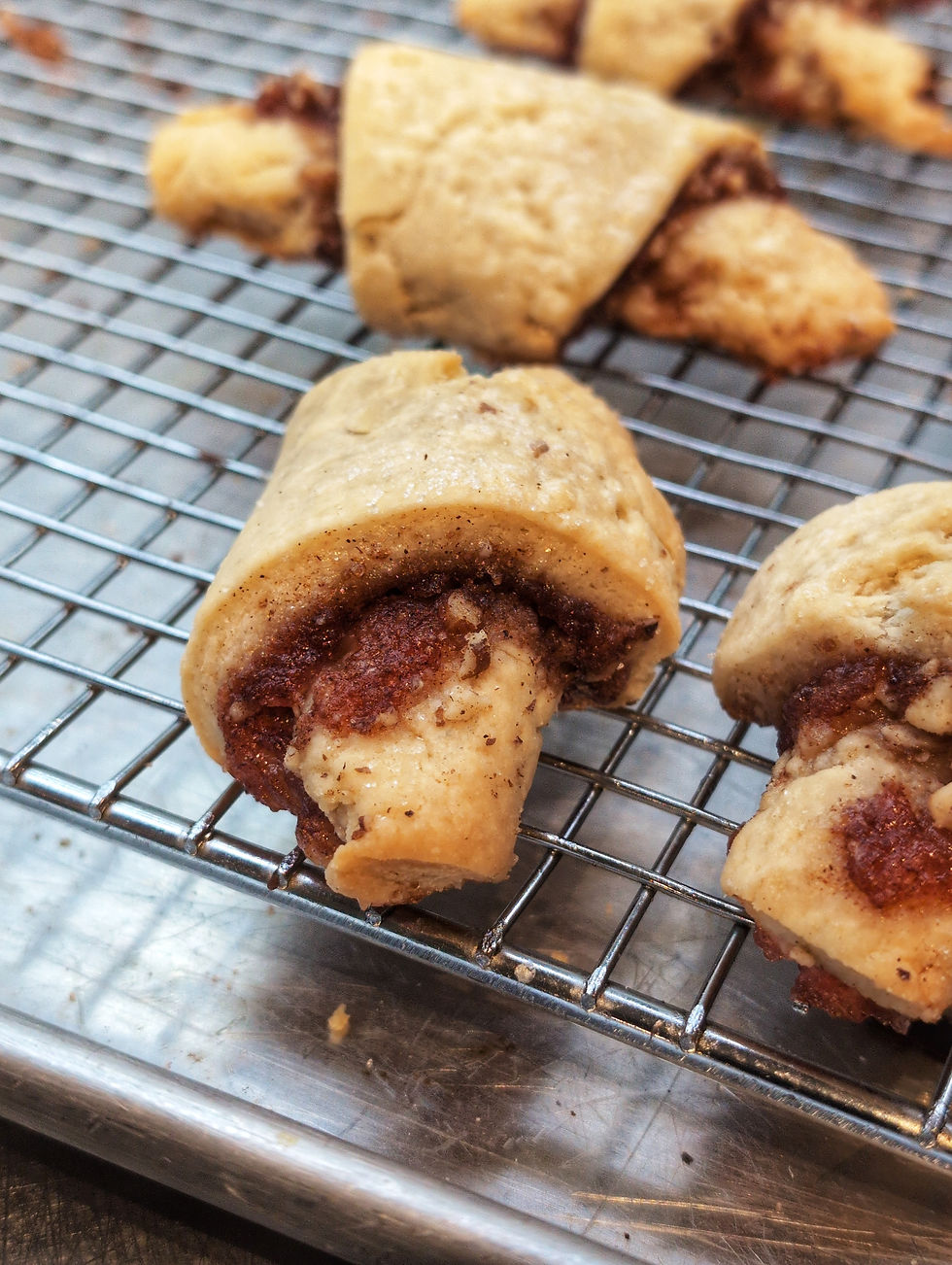 Thumbnail: Rugelach Cookies -  packaged in 2 - Raspberry or Apricot