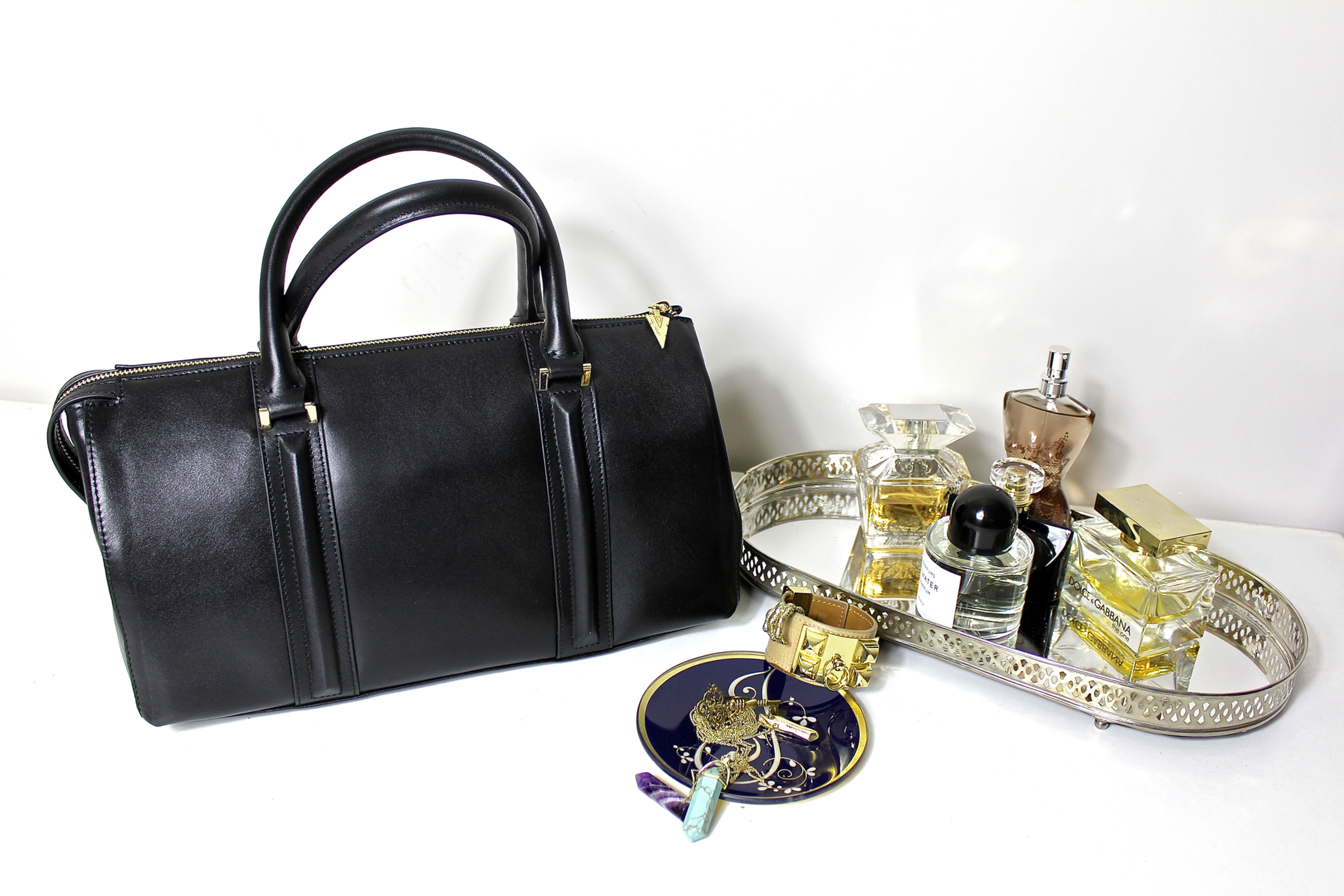 "PORTA VENEZIA" DOCTORS BAG IN BLACK