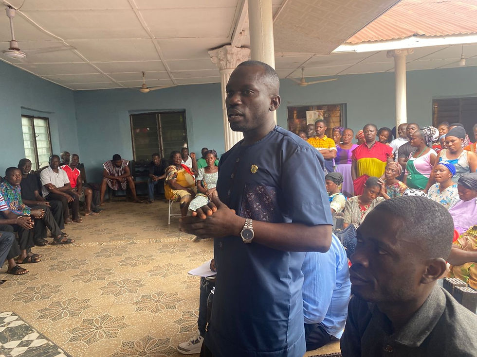 SEFWI WIAWSO ASSEMBLY ENGAGES BOAKO COMMUNITY ON RELOCATION OF TRADERS TO NEWLY CONSTRUCTED MARKET