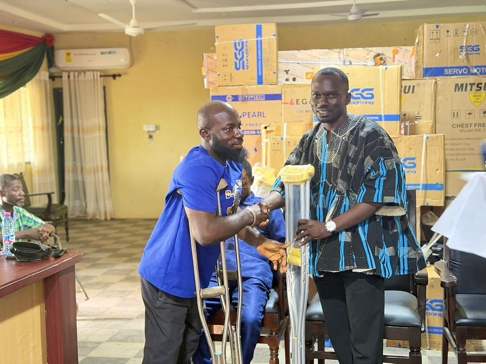 SEFWI WIAWSO MUNICIPAL ASSEMBLY SUPPORTS PERSONS WITH DISABILITIES WITH ASSISTIVE DEVICES AND INCOME-GENERATING ITEMS