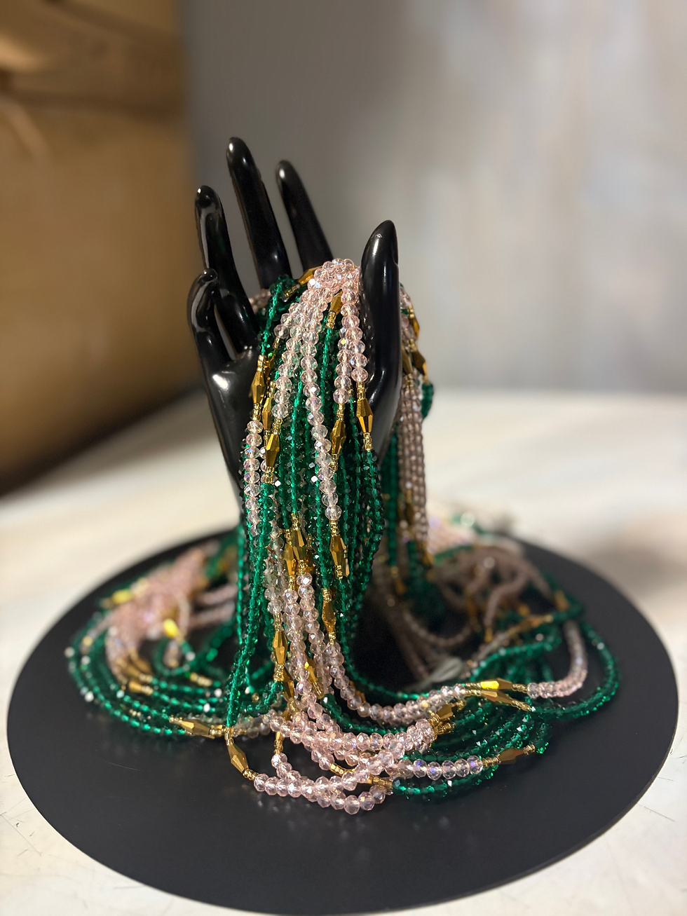 Thumbnail: Queen’s Whisper Crystal waist beads 