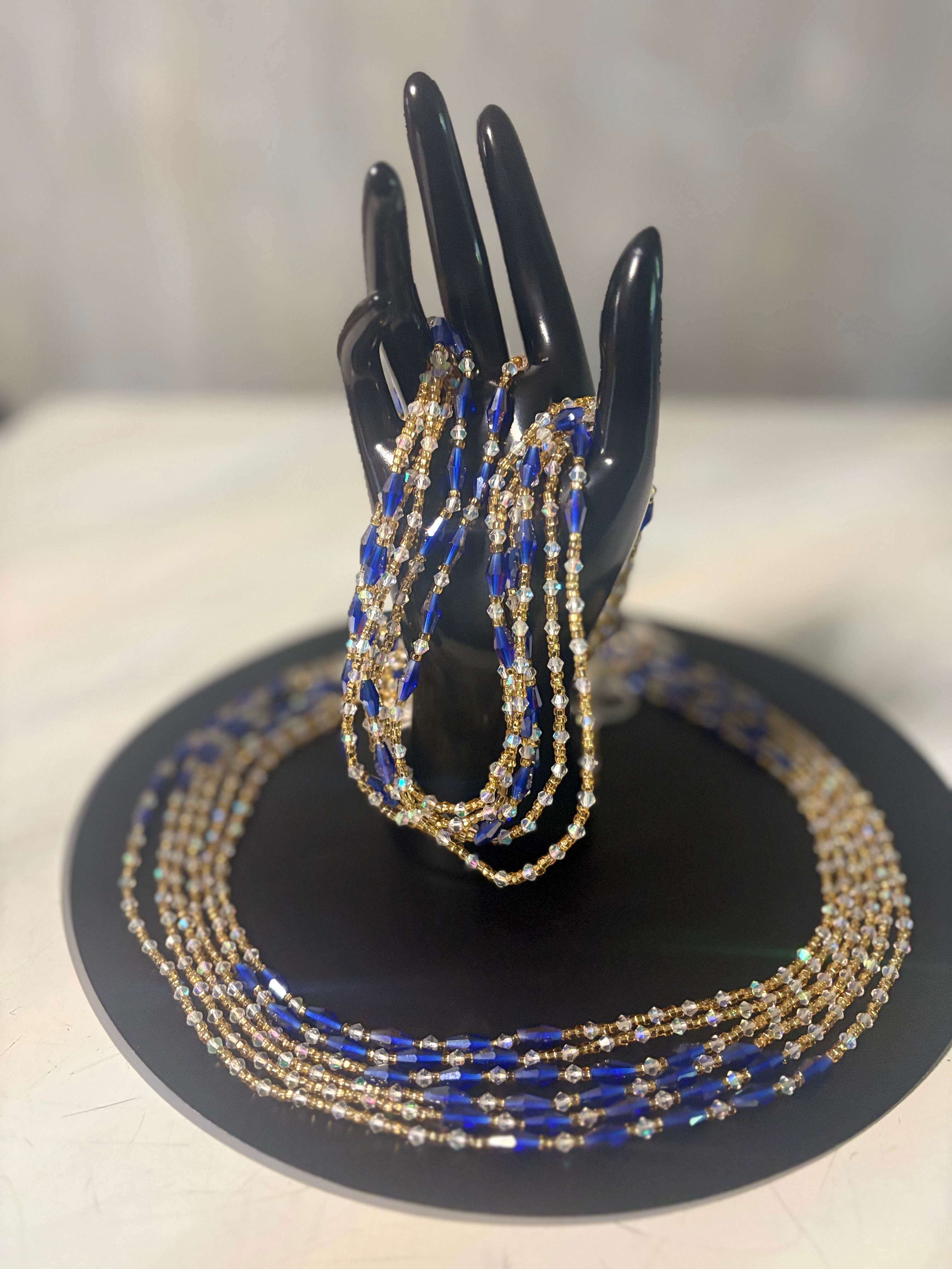 Royal Radiance Crystal Waist beads 