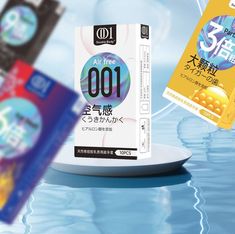 Thumbnail: DB 001 Air Free Condom ស្រោមអនាម័យស្តើង001 ទឹករំអិលច្រើន