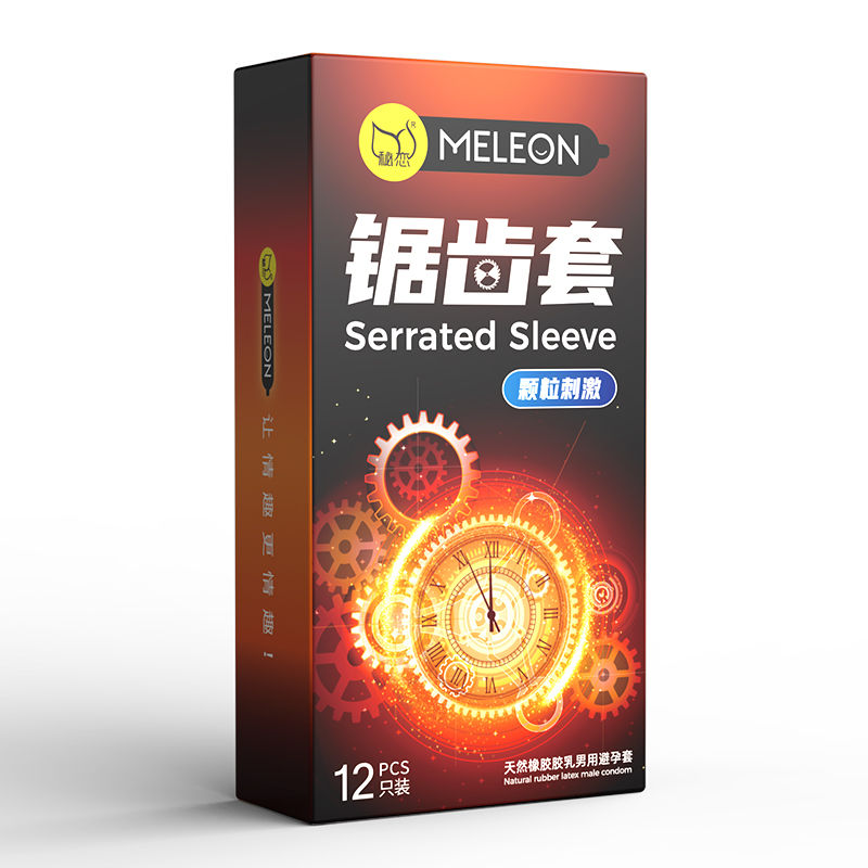 Thumbnail: ME Serrated Sleeve Condom ស្រោមអនាម័យ គ្រើមគ្រាប់