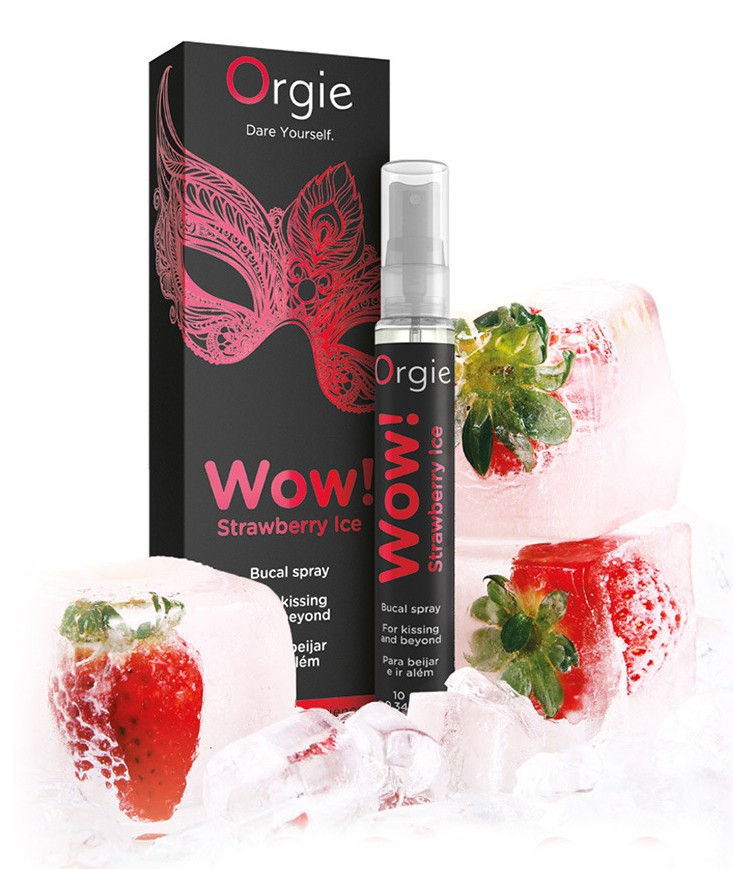 Thumbnail: Orgie Wow! Strawberry Ice Spray - ស្រ្ពាយហូបការ៉េមផ្អែម រសជាតិស្ត្រូប៊ឺ​រី