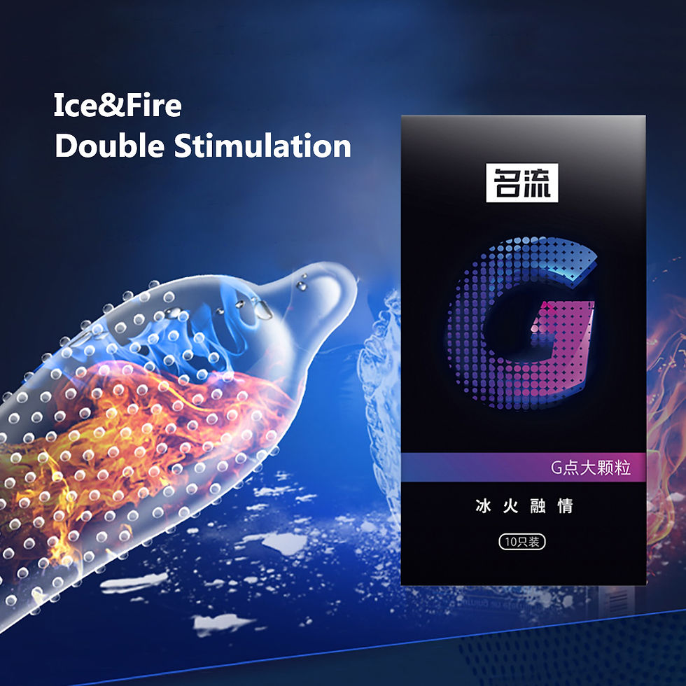 ML New G Hot Cool Condom ស្រោមអនាម័យក្តៅត្រជាក់ គ្រើមរំញោចជឺ ស្ពត