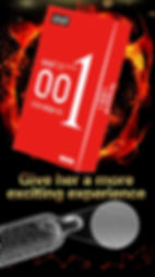 OLO 001 Longbox Red Condom ស្រោមអនាម័យគ្រើម កក់ក្តៅ