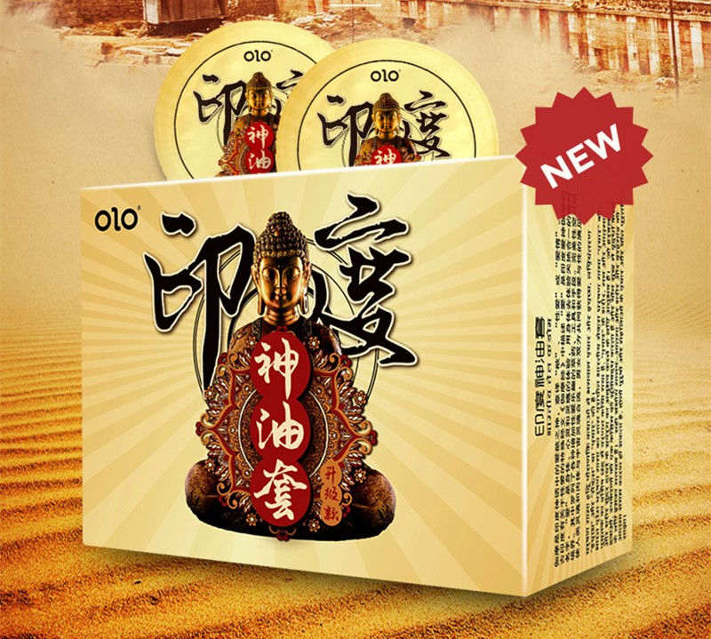 OLO God Gold Condom ស្រោមអនាម័យស្តើង ក្តៅត្រជាក់ ពន្យារ