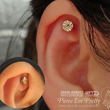 Chunky Champagne Prong Gem End for Fresh Faux Rook