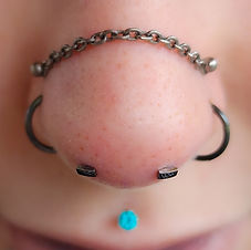 Mantis Piercings (Top Down View) with Rectangular Ends from Neometal