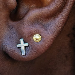 2nd Lobes with Yellow Gold "Hera" Ends from Anatometal
