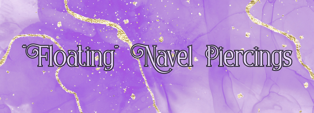 "Floating" Navel Piercing Banner