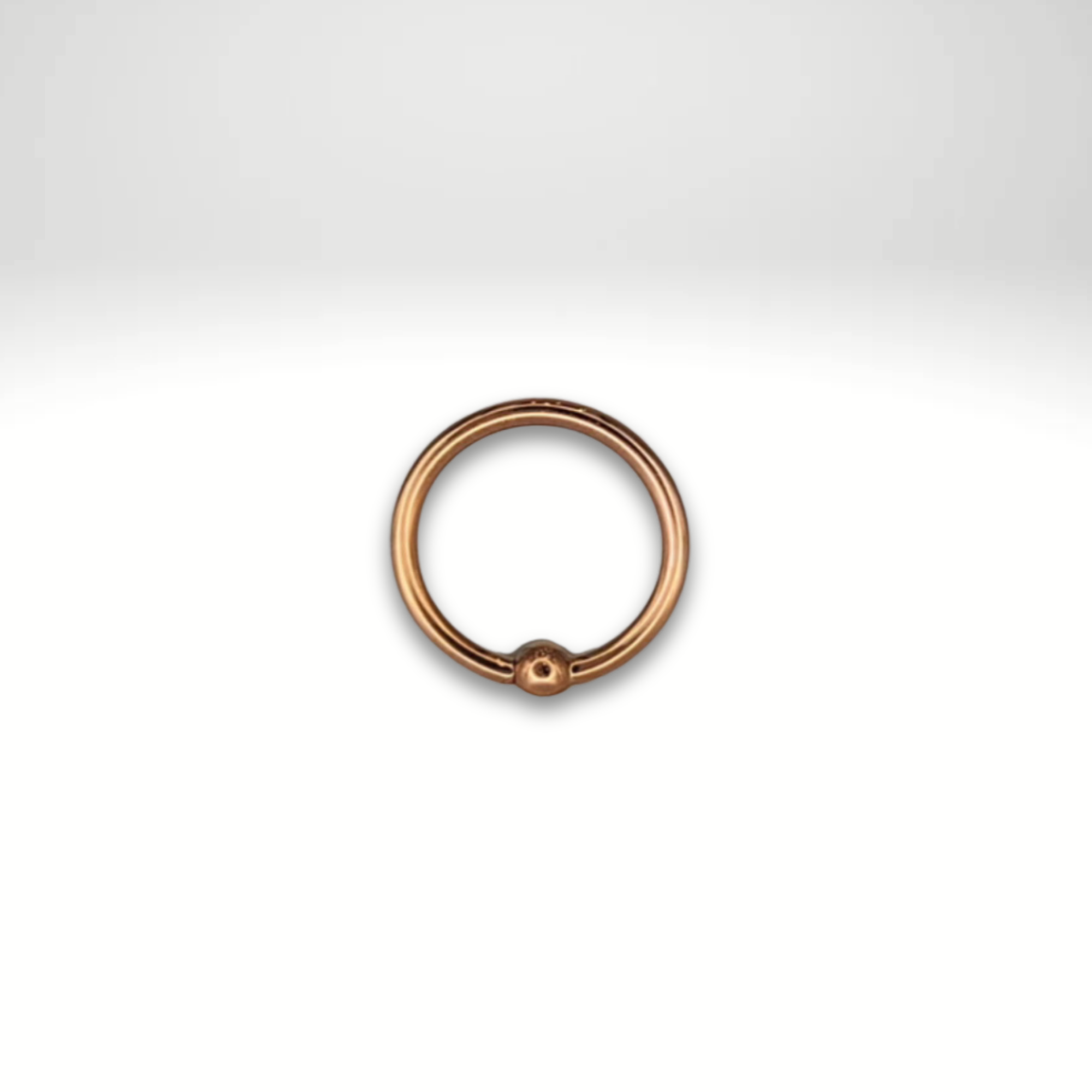 Plain Fixed Bead Ring with 2mm Bead (RG)