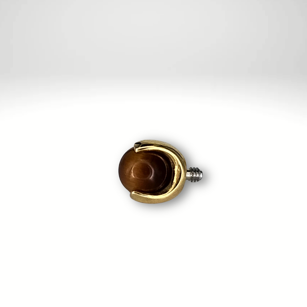 Thumbnail: Claw Set YG Sphere Gem Ends (GENUINE)