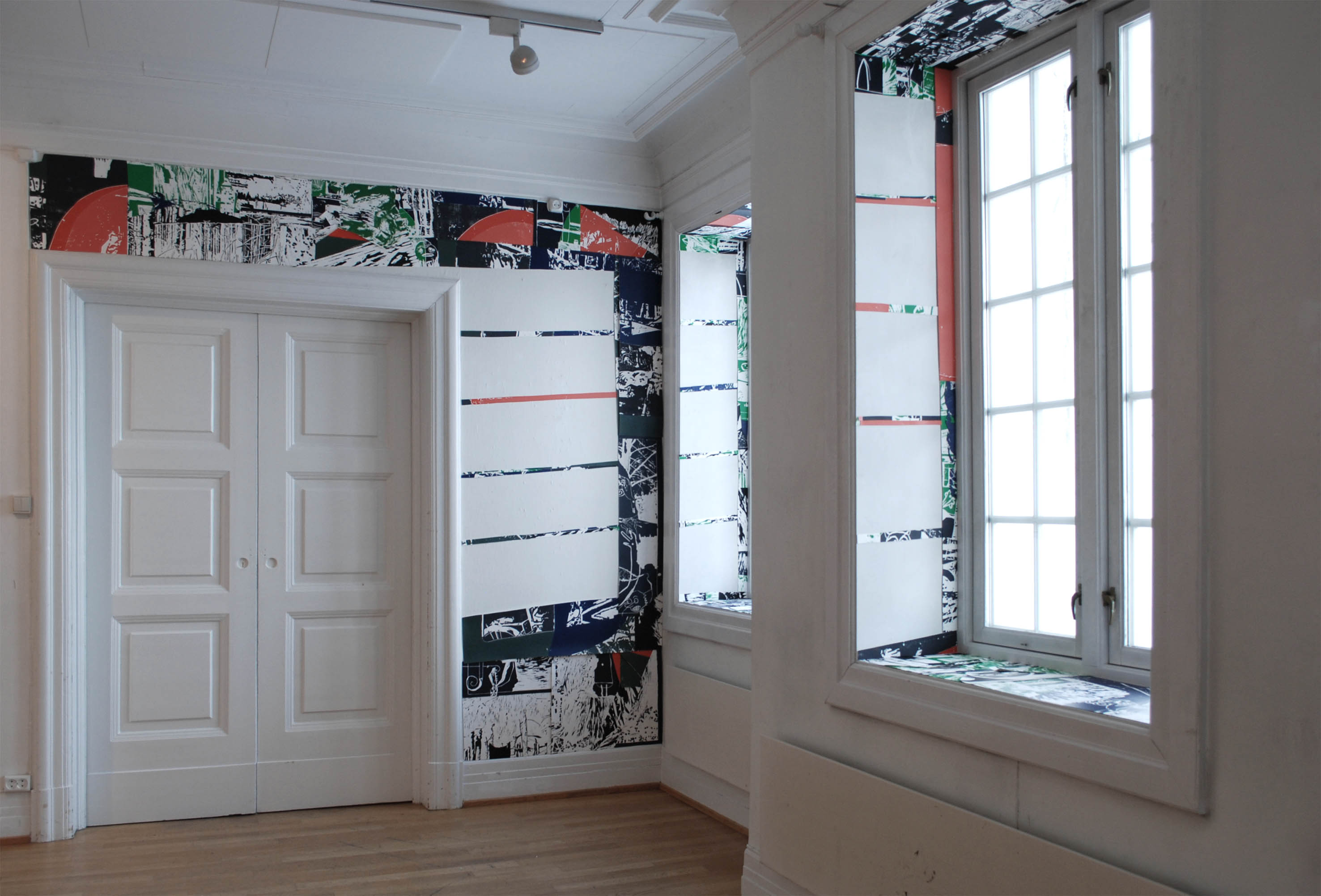 Woodcut installation