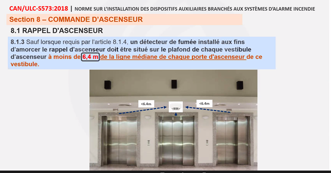 Détecteur fumée devant ascenseur (rappel d'ascenseur) content media