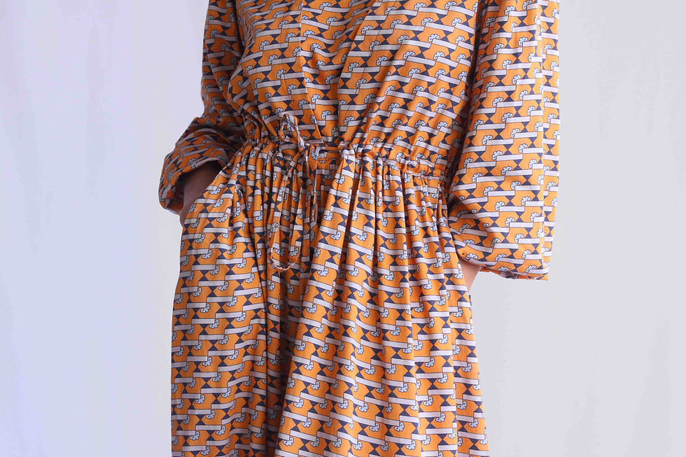 Thumbnail: Zaya Drawstring Dress