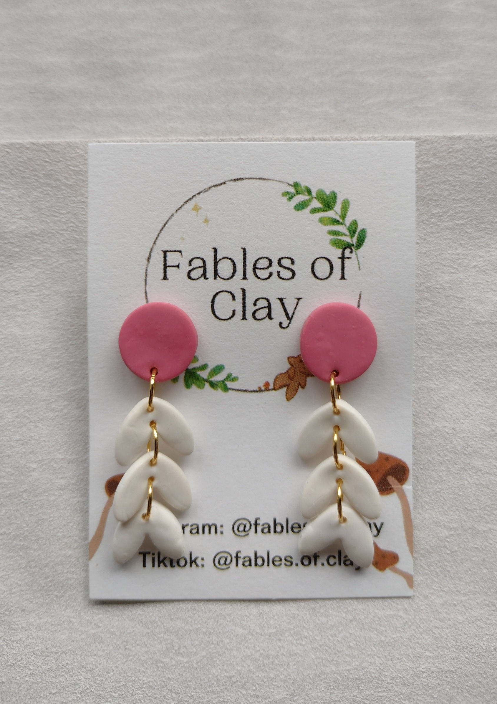 Heart Dangles Pink