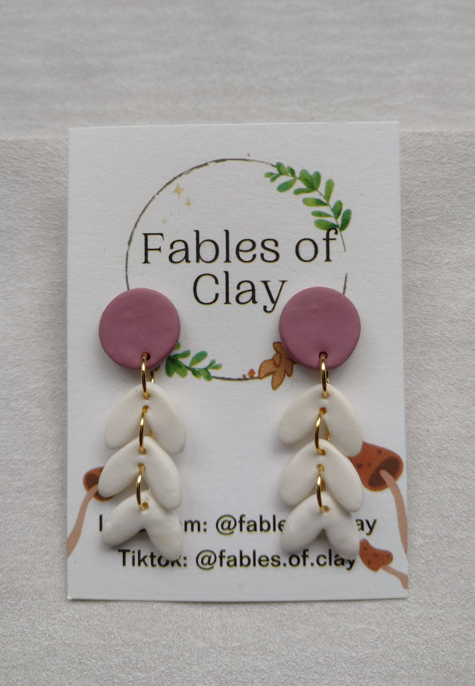Heart Dangles Purple