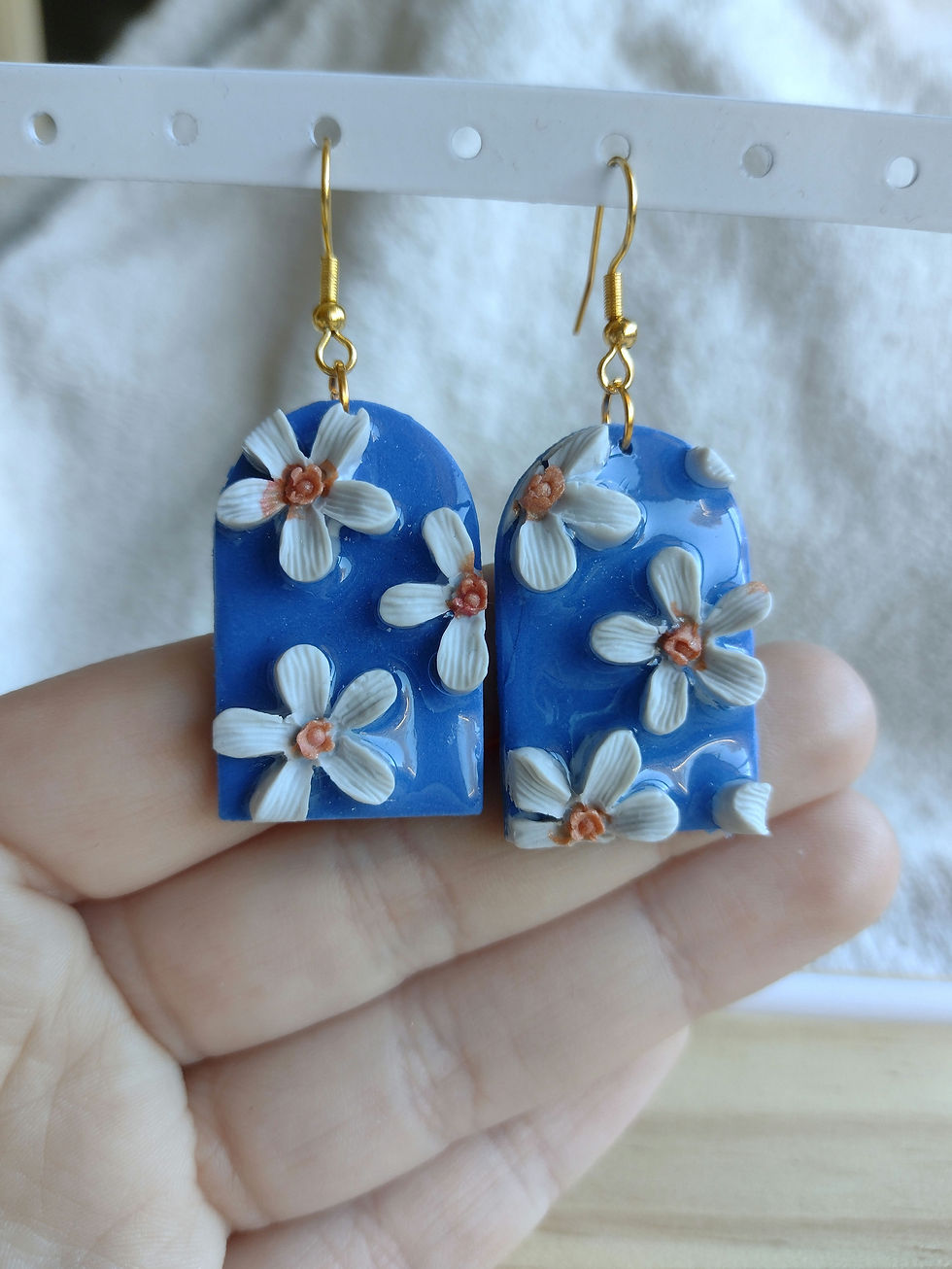 Thumbnail: Blue Floral Dangles