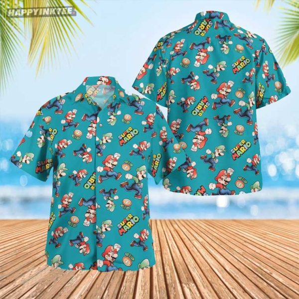 Super Mario Hawaiian Shirt