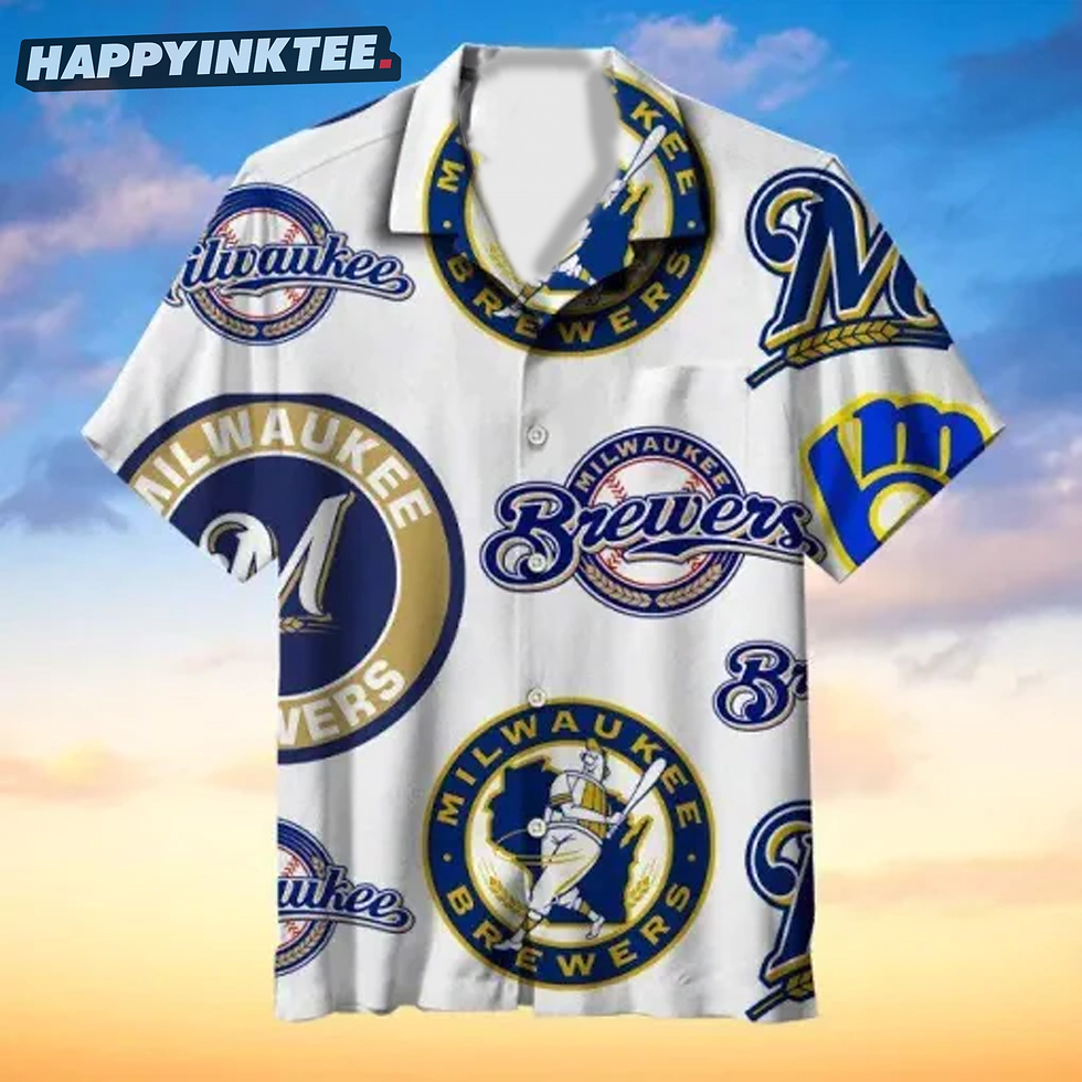 Milwaukee Brewers Logo Hawaiian Shirt