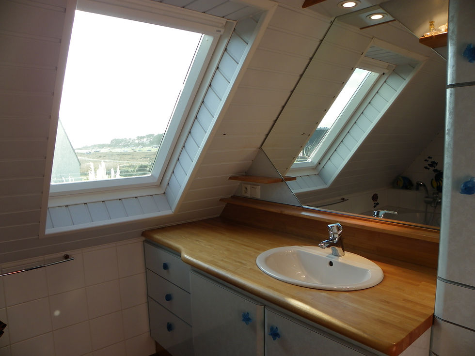 Salle de bain vue mer