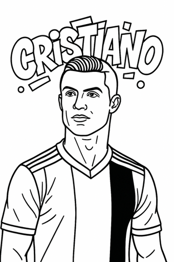 A Cristiano Ronaldo portrait appears under dramatic CRISTIANO lettering.