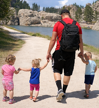 Family walk at Sylvan Lake trail.png