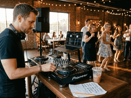 DJ performing at lively Texas event