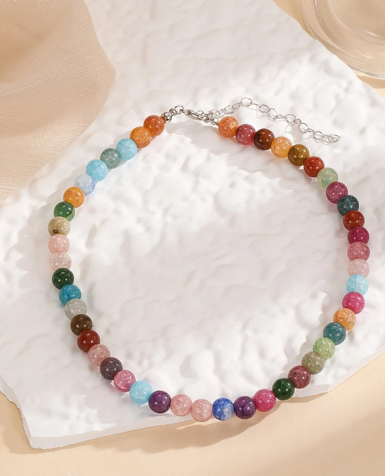 थंबनेल: Stone Beaded Design Necklace
