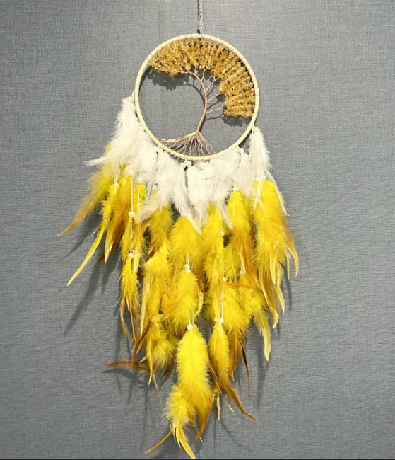 Citrine Tree of Life Dream Catcher