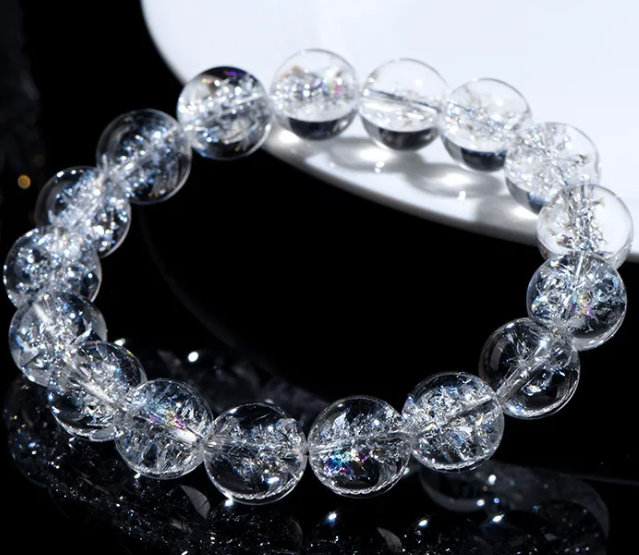 clear quartz crystal bracelet 10mm