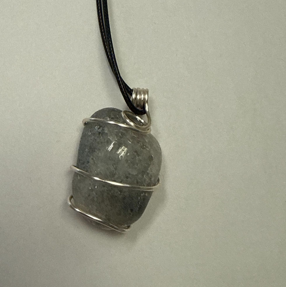 Garden Quartz Hand wrapped crystal necklace