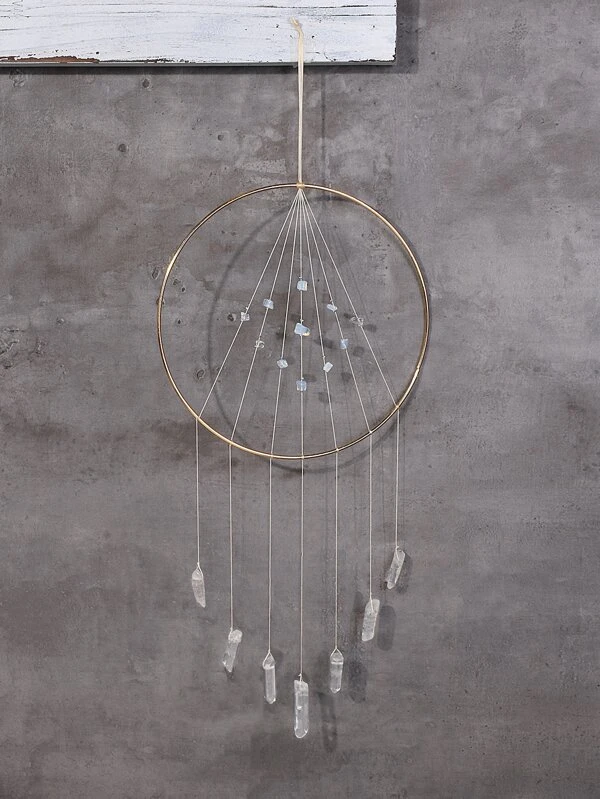 الصورة المصغرة: Crystal Stone Detail Ring Wall Hanging