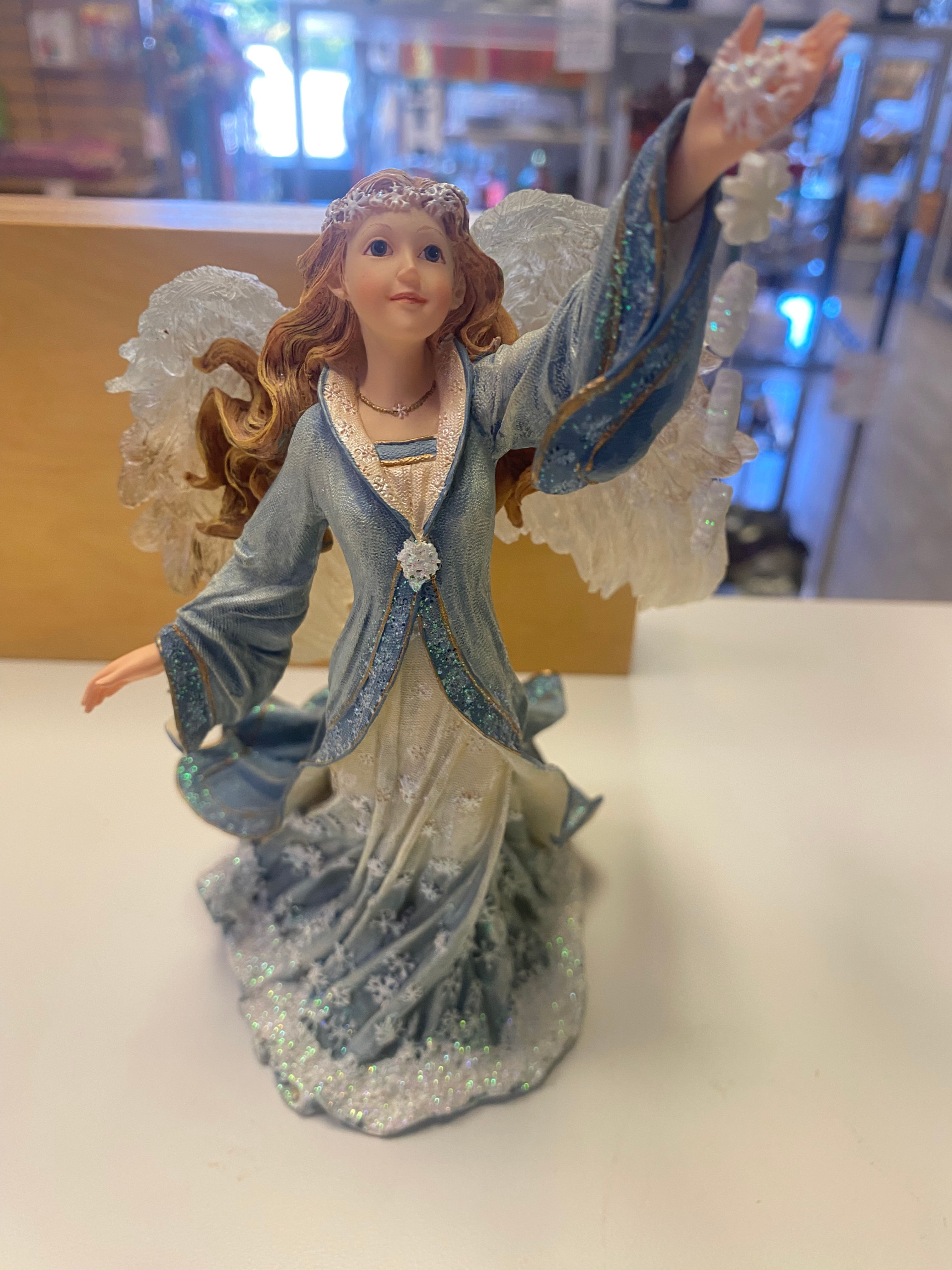 Snowflake Angel in blue