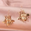 Thumbnail: Bee Charm Drop Earrings