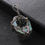 Thumbnail: Natural Wrap Rainbow Titanium Crystal Agate Druzy Quartz Geode Pendant