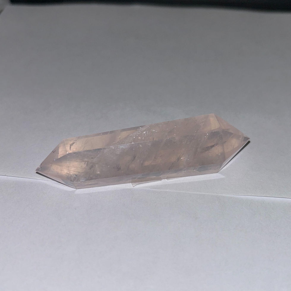 Thumbnail: Rose quartz crystal point