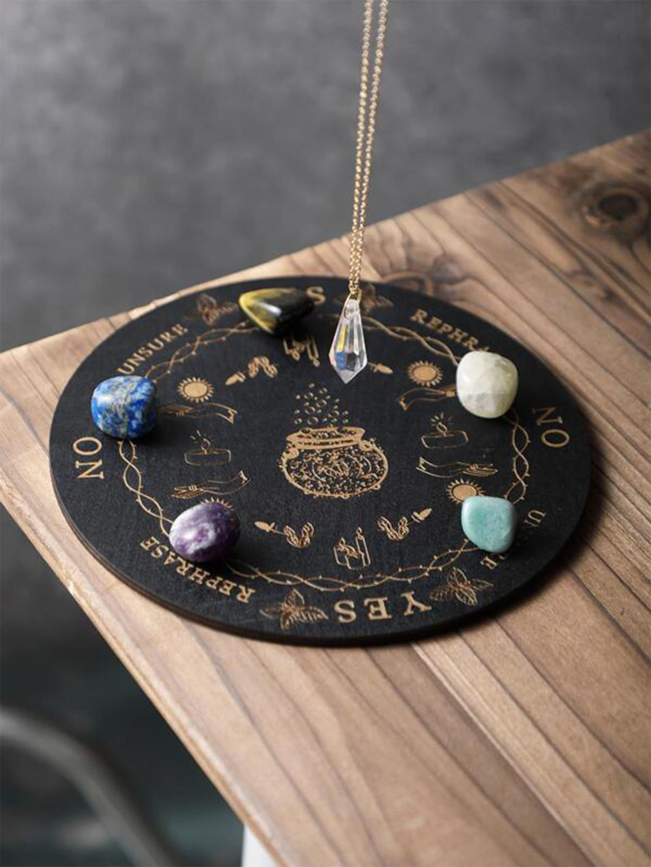 Witches Pot Crystal Divination Board