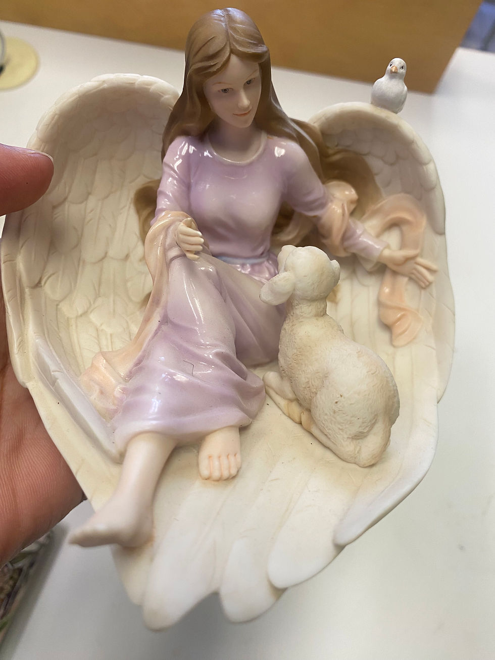 Angel and lamb