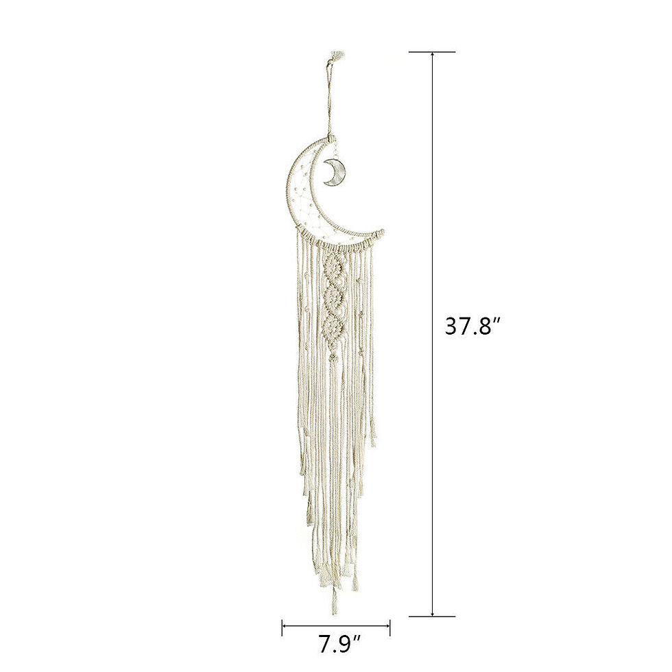 Miniatura: Cotton Handmade Macrame Woven Wall Hanging Tapestry