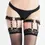 الصورة المصغرة: 2pcs Heart & Studded Decor Lace Garter Belt