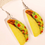 Thumbnail: Mexican Corn Tortilla Taco Earrings