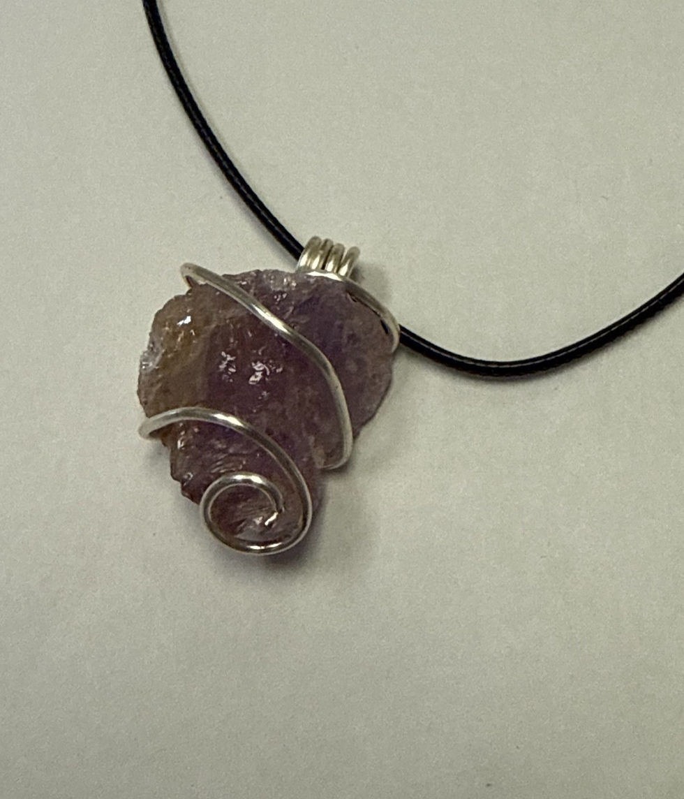 Ametrine Hand wrapped crystal necklace