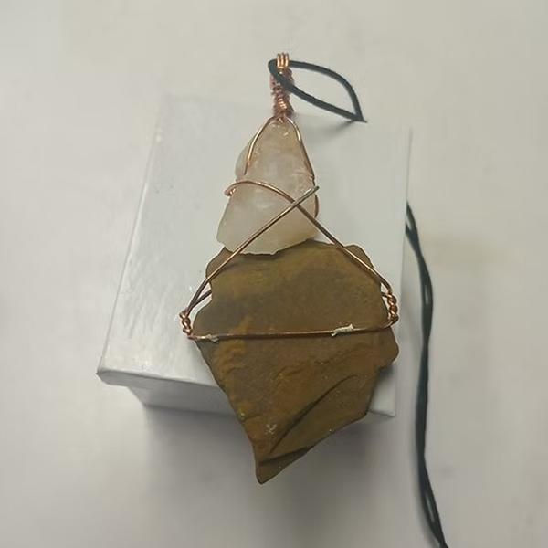 Tiger's Eye and Citrine Necklace